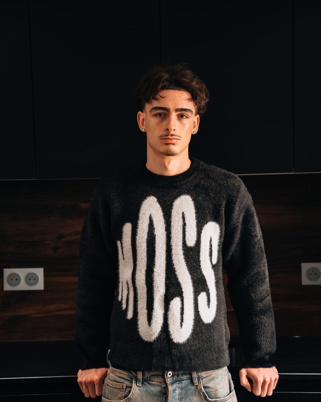 Mohair Tag - Noir